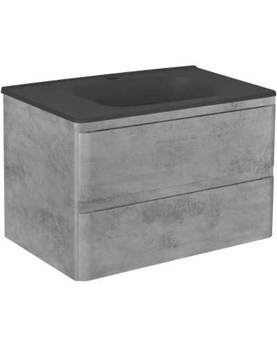 Комплект мебели бетон 79,4 см Vincea Vico VMC-2V800BT + VCB-2VP800B + VLM-2N700+