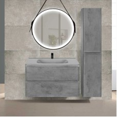 Комплект мебели бетон 79,4 см Vincea Vico VMC-2V800BT + VCB-2VP800G + VLM-2N700+