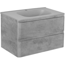 Комплект мебели бетон 79,4 см Vincea Vico VMC-2V800BT + VCB-2VP800G + VLM-2N700+