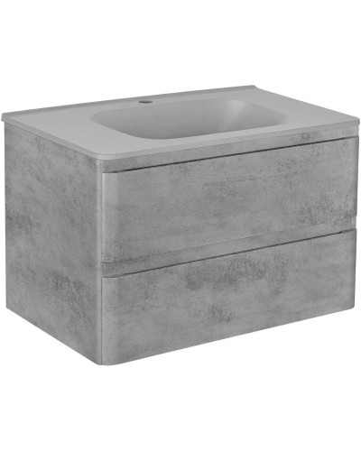 Комплект мебели бетон 79,4 см Vincea Vico VMC-2V800BT + VCB-2VP800G + VLM-2N700+