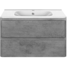 Комплект мебели бетон 79,4 см Vincea Vico VMC-2V800BT + VCB-2VP800W + VLM-2A800