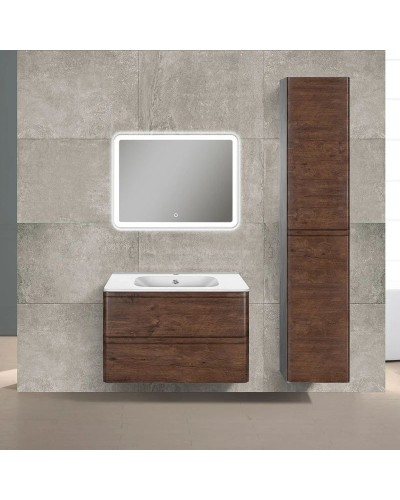 Комплект мебели темный дуб 79,4 см Vincea Vico VMC-2V800RW + VCB-2VP800W + VLM-2A800