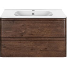 Комплект мебели темный дуб 79,4 см Vincea Vico VMC-2V800RW + VCB-2VP800W + VLM-2A800