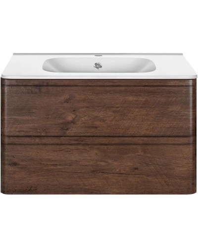 Комплект мебели темный дуб 79,4 см Vincea Vico VMC-2V800RW + VCB-2VP800W + VLM-2A800