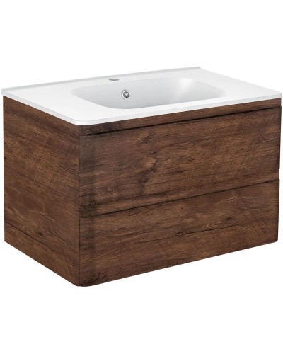 Комплект мебели темный дуб 79,4 см Vincea Vico VMC-2V800RW + VCB-2VP800W + VLM-2A800