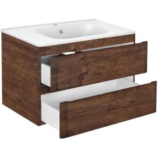 Комплект мебели темный дуб 79,4 см Vincea Vico VMC-2V800RW + VCB-2VP800W + VLM-2A800