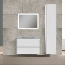 Комплект мебели белый глянец 79,4 см Vincea Vico VMC-2V800GW + VCB-2VP800G + VLM-2A800