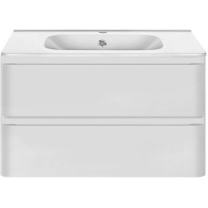 Комплект мебели белый глянец 79,4 см Vincea Vico VMC-2V800GW + VCB-2VP800W + VLM-2A800