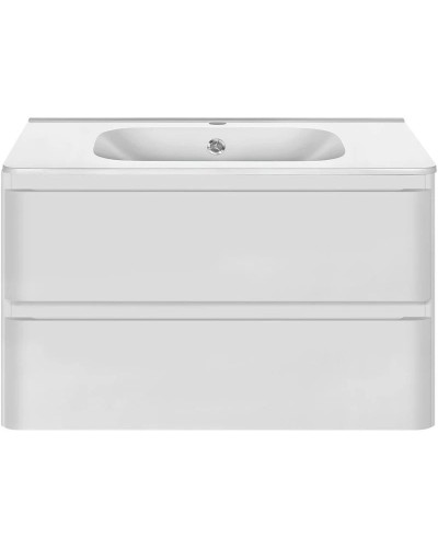 Комплект мебели белый глянец 79,4 см Vincea Vico VMC-2V800GW + VCB-2VP800W + VLM-2A800