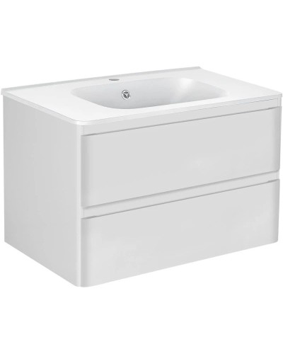 Комплект мебели белый глянец 79,4 см Vincea Vico VMC-2V800GW + VCB-2VP800W + VLM-2A800