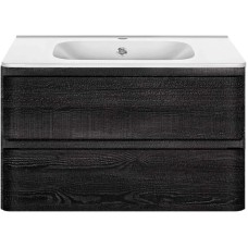 Комплект мебели черное дерево 79,4 см Vincea Vico VMC-2V800CN + VCB-2VP800W + VLM-3MA800