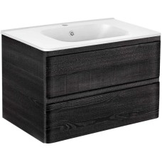 Комплект мебели черное дерево 79,4 см Vincea Vico VMC-2V800CN + VCB-2VP800W + VLM-3MA800