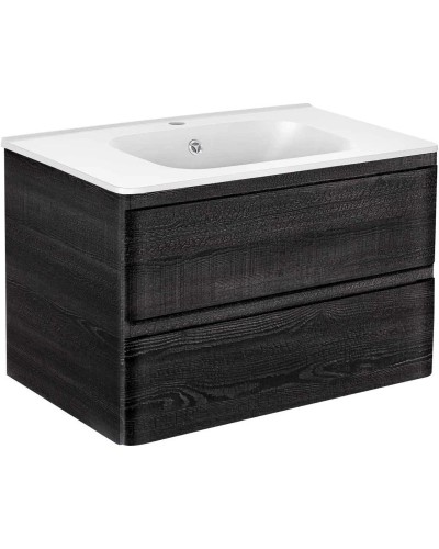 Комплект мебели черное дерево 79,4 см Vincea Vico VMC-2V800CN + VCB-2VP800W + VLM-3MA800