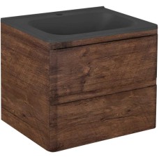 Комплект мебели темный дуб 59,4 см Vincea Vico VMC-2V600RW + VCB-2VP600B + VLM-2N600+