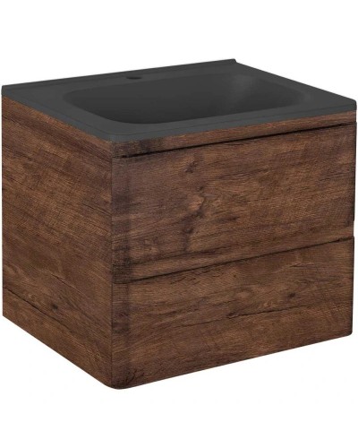 Комплект мебели темный дуб 59,4 см Vincea Vico VMC-2V600RW + VCB-2VP600B + VLM-2N600+