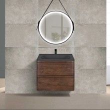 Комплект мебели темный дуб 59,4 см Vincea Vico VMC-2V600RW + VCB-2VP600B + VLM-2N600+