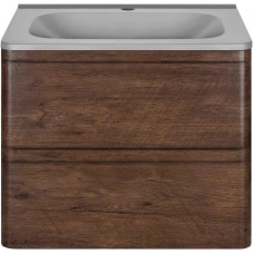 Комплект мебели темный дуб 59,4 см Vincea Vico VMC-2V600RW + VCB-2VP600G + VLM-2N600+