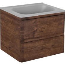 Комплект мебели темный дуб 59,4 см Vincea Vico VMC-2V600RW + VCB-2VP600G + VLM-2N600+