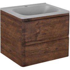 Комплект мебели темный дуб 59,4 см Vincea Vico VMC-2V600RW + VCB-2VP600G + VLM-2N600+