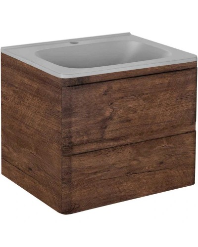 Комплект мебели темный дуб 59,4 см Vincea Vico VMC-2V600RW + VCB-2VP600G + VLM-2N600+