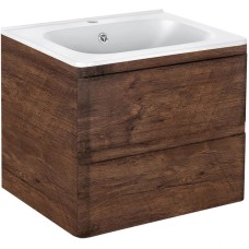 Комплект мебели темный дуб 59,4 см Vincea Vico VMC-2V600RW + VCB-2VP600W + VLM-2A685