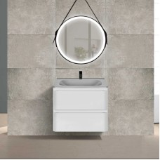 Комплект мебели белый глянец 59,4 см Vincea Vico VMC-2V600GW + VCB-2VP600G + VLM-2N600+