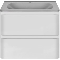 Комплект мебели белый глянец 59,4 см Vincea Vico VMC-2V600GW + VCB-2VP600G + VLM-2N600+