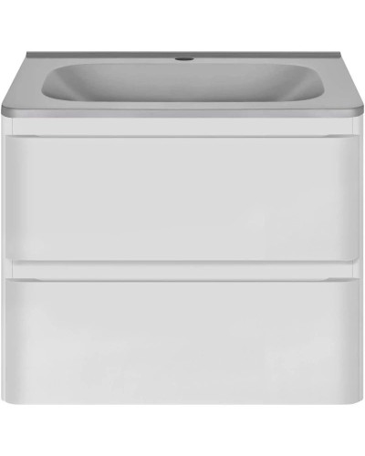 Комплект мебели белый глянец 59,4 см Vincea Vico VMC-2V600GW + VCB-2VP600G + VLM-2N600+