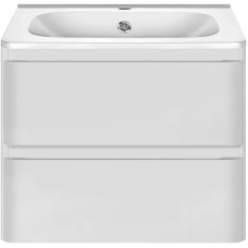 Комплект мебели белый глянец 59,4 см Vincea Vico VMC-2V600GW + VCB-2VP600W + VLM-2A685