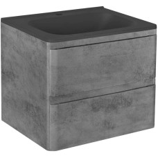 Комплект мебели бетон 59,4 см Vincea Vico VMC-2V600BT + VCB-2VP600B + VLM-2N600+