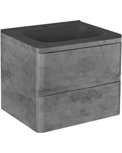 Комплект мебели бетон 59,4 см Vincea Vico VMC-2V600BT + VCB-2VP600B + VLM-2N600+