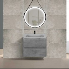 Комплект мебели бетон 59,4 см Vincea Vico VMC-2V600BT + VCB-2VP600G + VLM-2N600+