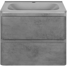 Комплект мебели бетон 59,4 см Vincea Vico VMC-2V600BT + VCB-2VP600G + VLM-2N600+
