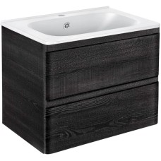 Комплект мебели черное дерево 59,4 см Vincea Vico VMC-2V600CN + VCB-2VP600W + VLM-3AU900