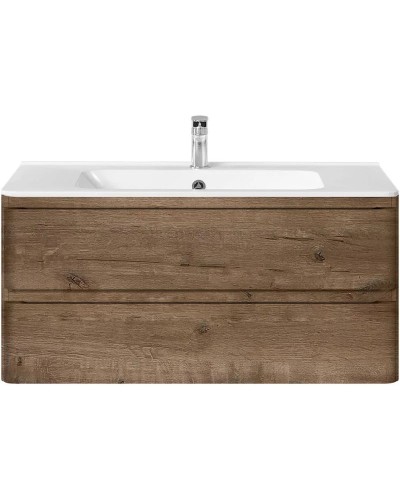 Комплект мебели дуб винтаж 100 см Vincea Vico VMC-2V100VO + VCB-2VP100W + VLM-2A100