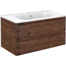 Комплект мебели темный дуб 100 см Vincea Vico VMC-2V100RW + VCB-2VP100W + VLM-2A100