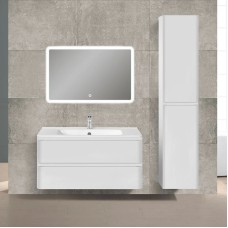 Комплект мебели белый глянец 100 см Vincea Vico VMC-2V100GW + VCB-2VP100W + VLM-2A100