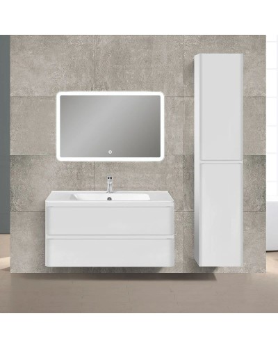 Комплект мебели белый глянец 100 см Vincea Vico VMC-2V100GW + VCB-2VP100W + VLM-2A100