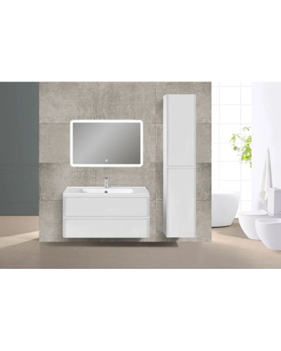 Комплект мебели белый глянец 100 см Vincea Vico VMC-2V100GW + VCB-2VP100W + VLM-2A100