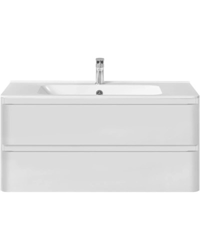 Комплект мебели белый глянец 100 см Vincea Vico VMC-2V100GW + VCB-2VP100W + VLM-2A100