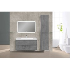 Комплект мебели бетон 100 см Vincea Vico VMC-2V100BT + VCB-2VP100W + VLM-2A100