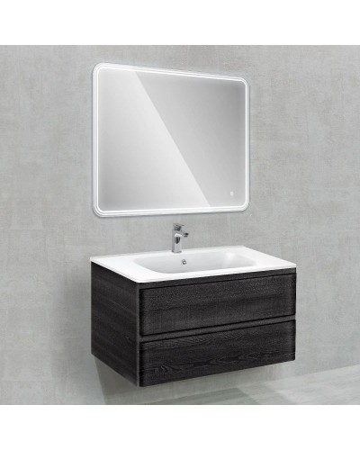 Комплект мебели черное дерево 100 см Vincea Vico VMC-2V100CN + VCB-2VP100W + VLM-3MA100