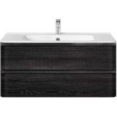 Комплект мебели черное дерево 100 см Vincea Vico VMC-2V100CN + VCB-2VP100W + VLM-3MA100