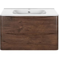 Комплект мебели темный дуб 79,4 см Vincea Paola VMC-2P800RW + VCB-2VP800W + VLM-2A800