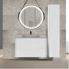 Комплект мебели белый глянец 79,4 см Vincea Paola VMC-2P800GW + VCB-2VP800G + VLM-2N700+