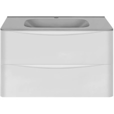 Комплект мебели белый глянец 79,4 см Vincea Paola VMC-2P800GW + VCB-2VP800G + VLM-2N700+