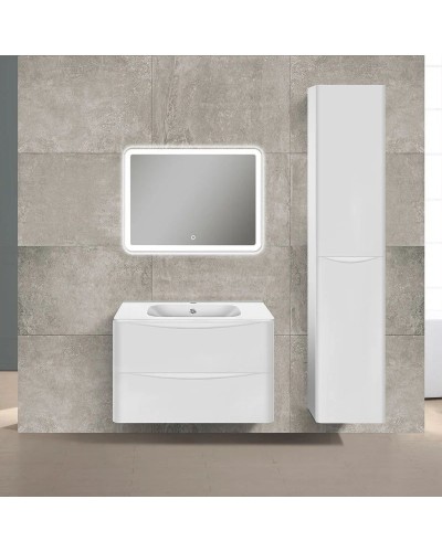 Комплект мебели белый глянец 79,4 см Vincea Paola VMC-2P800GW + VCB-2VP800W + VLM-2A800