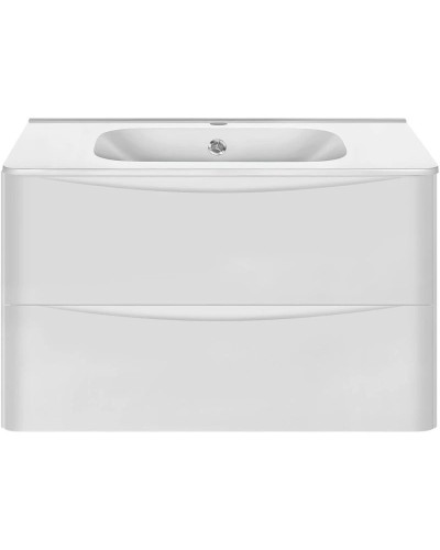 Комплект мебели белый глянец 79,4 см Vincea Paola VMC-2P800GW + VCB-2VP800W + VLM-2A800