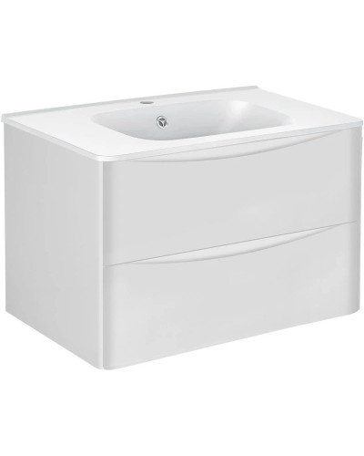 Комплект мебели белый глянец 79,4 см Vincea Paola VMC-2P800GW + VCB-2VP800W + VLM-2A800