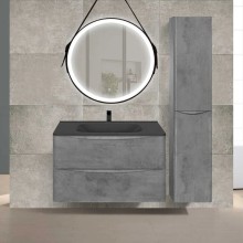 Комплект мебели бетон 79,4 см Vincea Paola VMC-2P800BT + VCB-2VP800B + VLM-2N700+